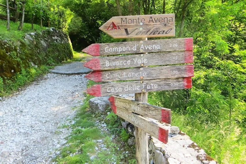 Apartment La Casa Di Anna Nel Parco Delle Dolomiti Croce D' Aune 1000 Ml Slm Pedavena Italy